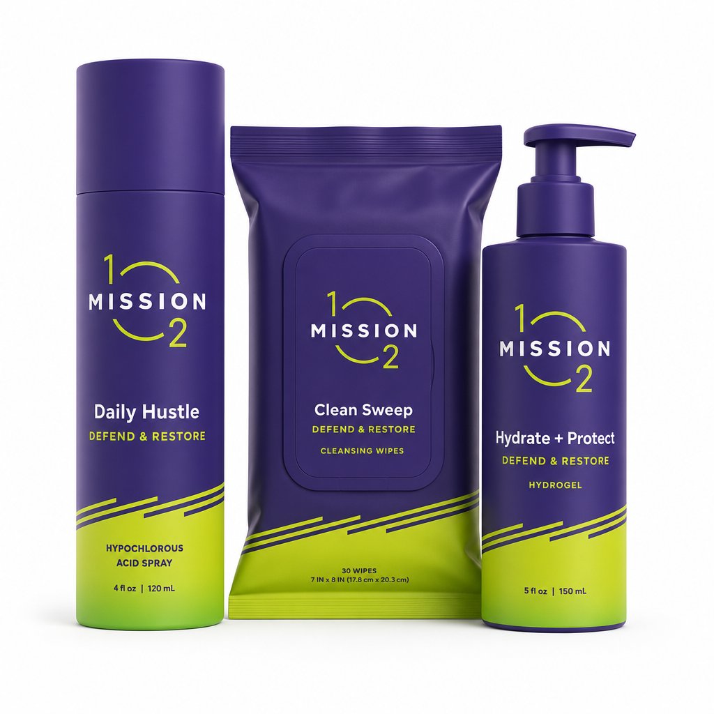 Daily Hustle Spray, Hydrogel, and Wipes